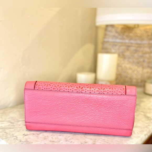 KATE SPADE Laser-Cut Floral Lattice Satchel *NWOT* - Picture 13 of 15